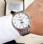 Clone Longines Master Moonphase Stainless Steel Diamond Watch 39mm